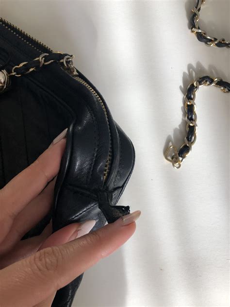 how to restore vintage chanel bag|Chanel leather bag repair.